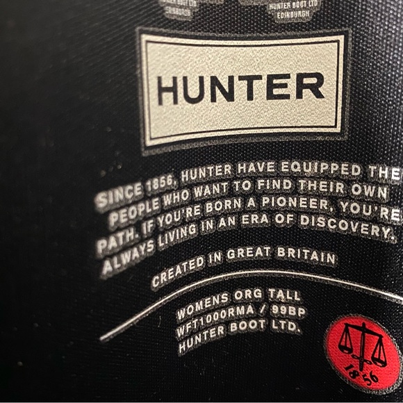 Hunter Original Tall Black Matte Boots - Picture 13 of 14